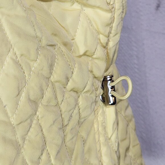 Croft & Barrow Lemon Yellow Poly Fully Lined Quilted Snap Front Vest Size XL - Picture 9 of 16